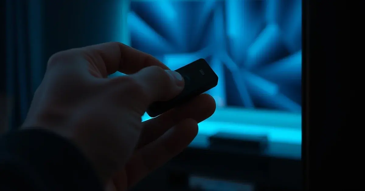 Fire TV Stick wird in den HDMI-Anschluss eines Fernsehers gesteckt